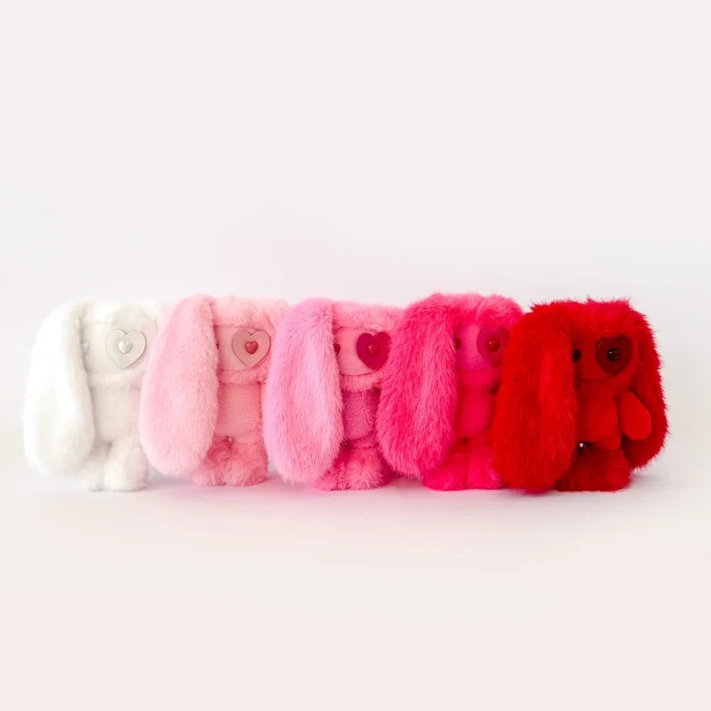 4 total CJ Hendry valentines JuJu  Plush Bunny set of 4 all different